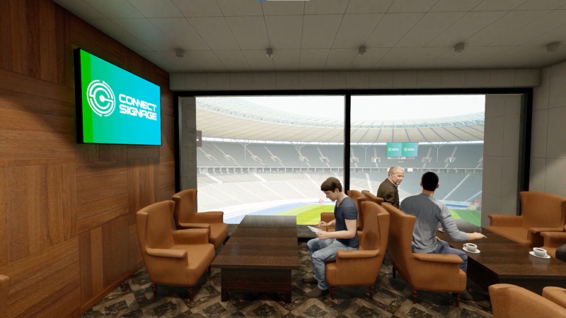 connectSignage Stadion 2 Digital Signage im Stadion von connectSignage