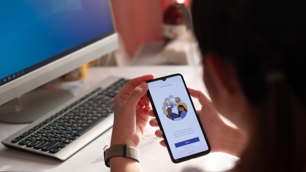 Microsoft Teams Microsoft Teams auf dem Smartphone