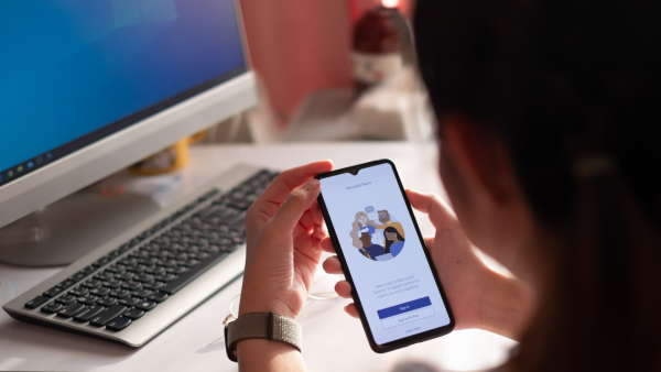 Microsoft Teams auf dem Smartphone